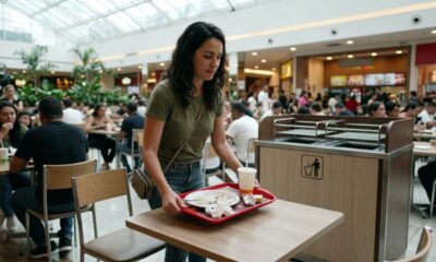 Segundo a psicologia, quem recolhe pratos e bandejas depois de comer no shopping pode não estar apenas seguindo uma regra de educação, mas assumindo parte do cuidado com o espaço coletivo
