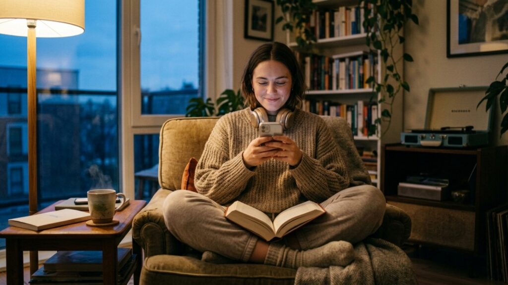 “Prefiro ficar em casa”: por que sentir menos vontade de sair pode não ser isolamento, mas um sinal de que você está aprendendo a respeitar melhor o próprio ritmo