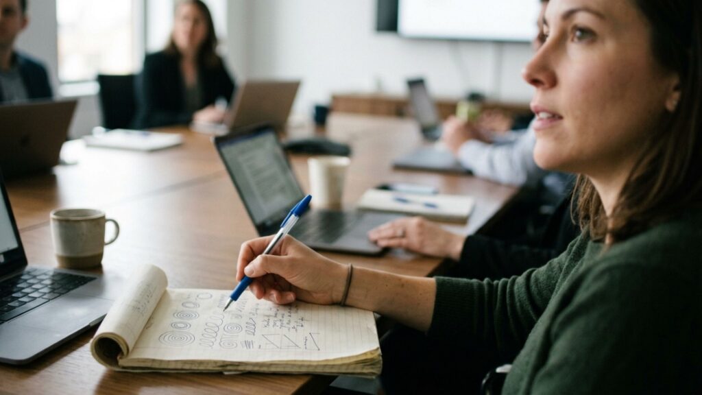 Especialistas em psicologia explicam: “Quem costuma rabiscar durante reuniões pode não estar apenas entediado, mas usando o desenho repetitivo para manter a atenção e ajudar a memória a reter informações”