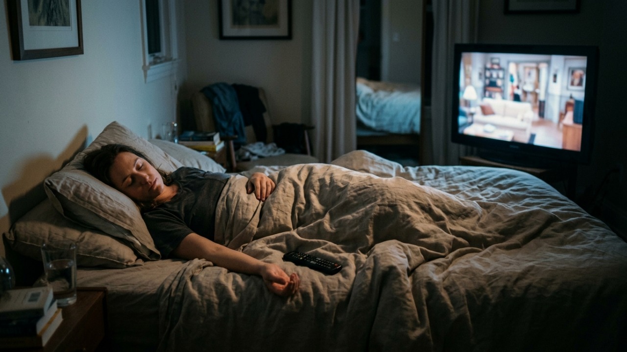 Especialistas em psicologia explicam: “Quem só consegue dormir com a televisão ligada pode não estar apenas acostumado ao barulho, mas usando as vozes e imagens para afastar pensamentos repetitivos e reduzir o desconforto do silêncio”