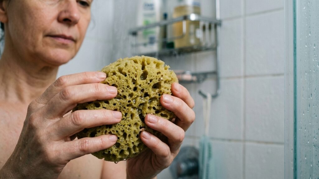 Esponjas de banho podem esconder um risco pouco conhecido