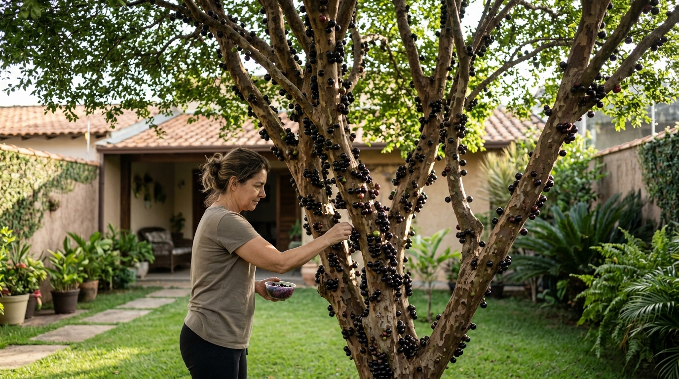Essa é a árvore perfeita para plantar perto de casa: a raiz não ataca muros nem encanamentos e ainda dá frutos direto do tronco