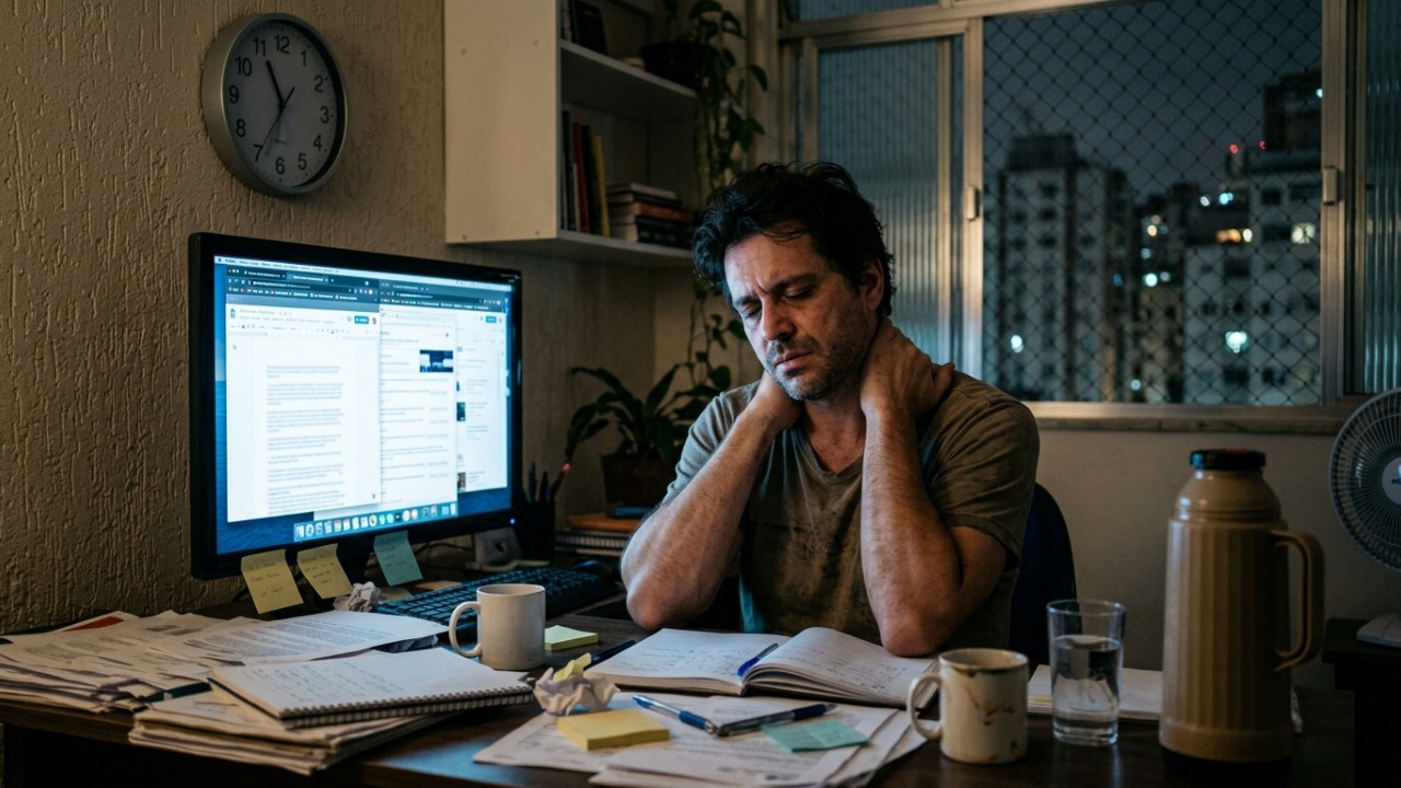 Especialistas em psicologia explicam: “Quem enfrenta estresse crônico pode não sentir apenas cansaço emocional, mas também tensão muscular, problemas de sono e alterações digestivas”