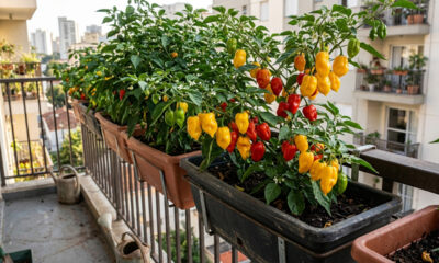 Cultivo de pimenta-de-cheiro cabocla em floreiras: a variedade super aromática e sem ardência ideal para cultivar na varanda