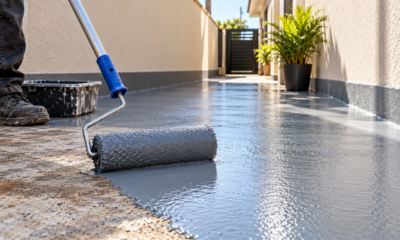 Como recuperar o piso desgastado do corredor lateral da casa e criar um acabamento mais uniforme, resistente às intempéries e fácil de limpar com uma pintura feita da maneira correta