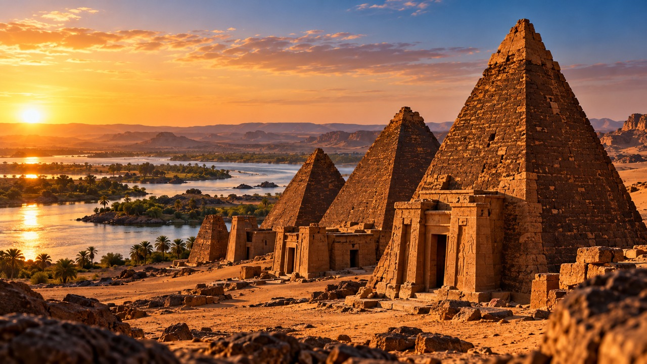 As pirâmides do Sudão que poucos conhecem foram erguidas por uma civilização africana que conquistou o Egito e deixou centenas de monumentos espalhados pelo deserto