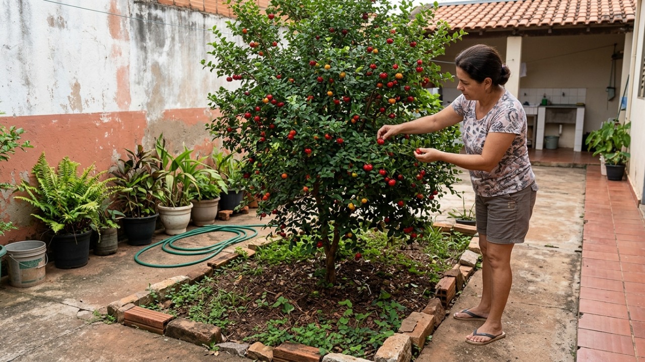 7 árvores frutíferas com raízes menos agressivas para plantar no quintal sem ocupar tanto espaço e com menor risco de levantar pisos e pavimentos