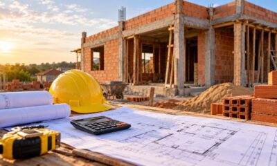 Pedreiro apresenta orçamento para construir uma casa de 40 m² em terreno próprio, com 2 quartos, sala, cozinha e banheiro, e a família descobre quais etapas da obra mais exigem planejamento antes de comprar os materiais e contratar a mão de obra