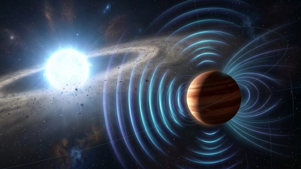Astrônomos captam pela primeira vez um sinal de rádio vindo diretamente de um exoplaneta a 63 anos-luz da Terra, e a descoberta pode ajudar na busca por mundos habitáveis