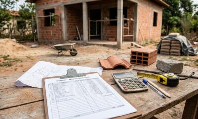 Quanto custa construir uma casa pequena em um terreno próprio em 2026, casa de 20 m² com 2 quartos, sala, cozinha e 2 banheiro, incluindo materiais e mão de obra do início ao fim
