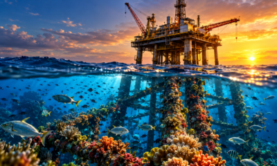 Em 2000, antigas plataformas de petróleo foram deixadas no mar após o fim das operações e, anos depois, algumas estruturas passaram a abrigar grandes concentrações de peixes e invertebrados