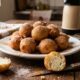 Chefs de cozinha afirmam: “Para o bolinho de chuva ficar sequinho e dourado, não frite em óleo frio ou quente demais, mas mantenha a temperatura controlada durante o preparo”