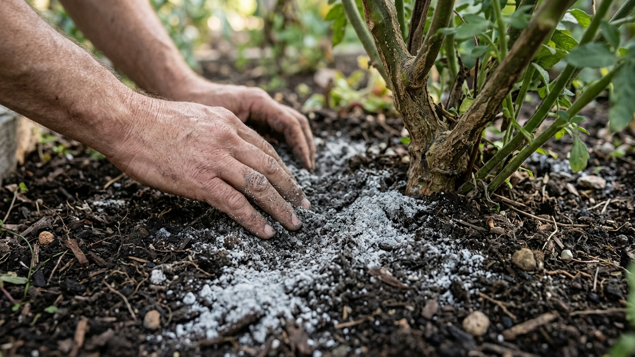 Misturar pó de granito cinza na terra: o repositor natural de sílica que enrijece o caule das plantas contra rajadas de vento forte