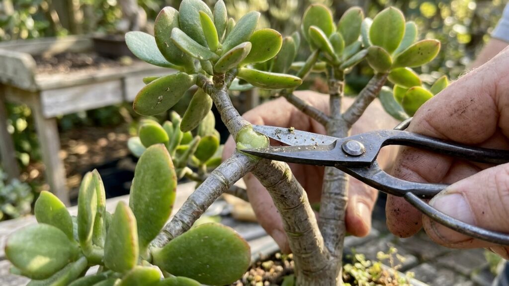 A técnica simples de poda de galhos para transformar uma muda comum dessa suculenta em um bonsai exuberante em poucas semanas no vaso