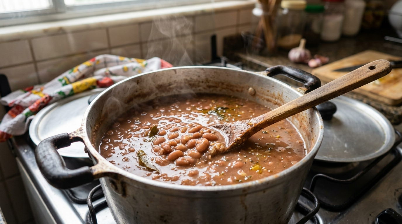 Você cozinha feijão do jeito errado: o hábito de colocar tempero e ingredientes na hora errada pode alterar o tempo de cozimento, e alguns cuidados simples ajudam a conseguir grãos macios sem deixá-los desmanchar