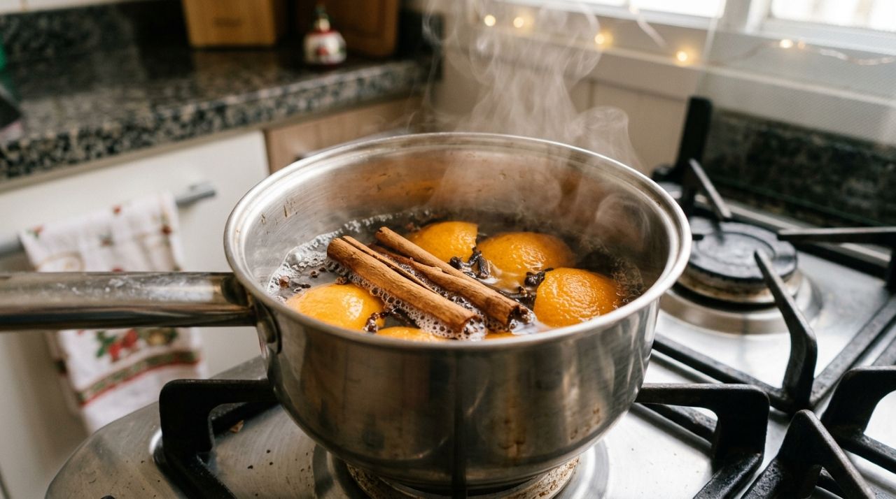 Cozinheiras concordam: para a casa cheirar a Natal, basta ferver casca de laranja, canela e cravo por 10 minutos