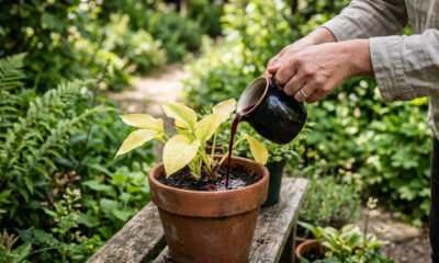A água de cozinha rica em ferro e minerais que você joga fora e serve para recuperar plantas fracas com folhas amareladas