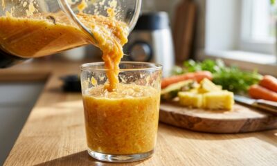 Cenoura e abacaxi no liquidificador: para que serve a mistura e o que as cores dos dois alimentos revelam sobre seus nutrientes