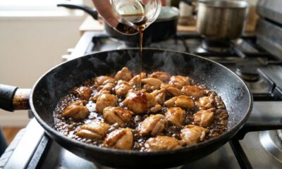Chefs de cozinha concordam: "Para o frango teriyaki não ficar salgado demais, não acrescente sal antes de provar o molho, mas ajuste o tempero depois de adicionar o shoyu.”