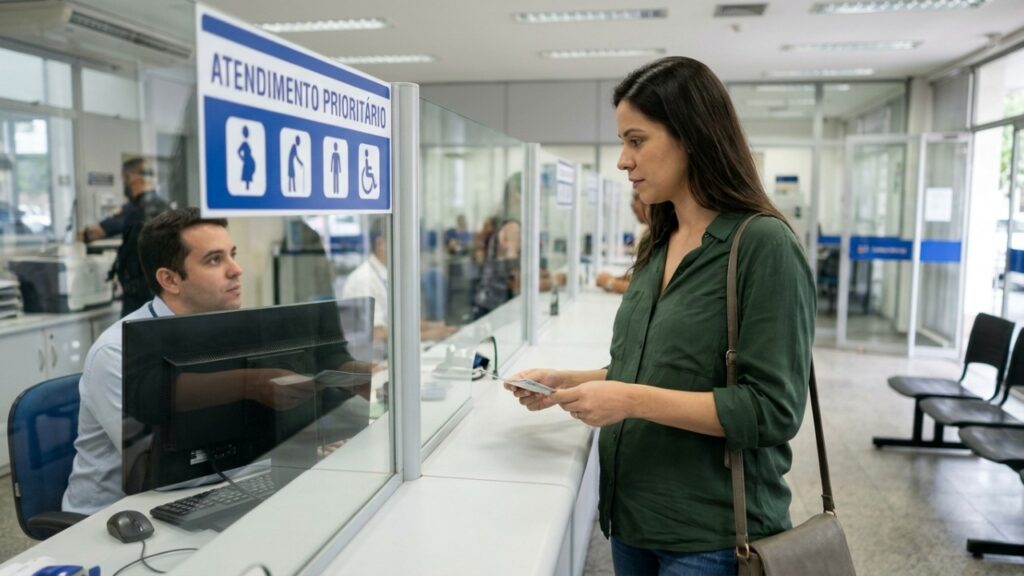 Gestante de 4 meses é mandada para a fila comum do banco porque "a barriga ainda não aparece" e descobre que a prioridade vale durante toda a gravidez, sem exigência de tempo de gestação