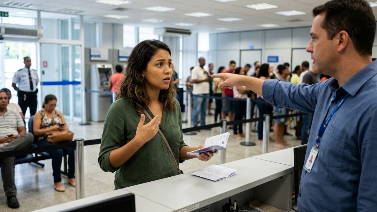 Gestante de 4 meses é mandada para a fila comum do banco porque "a barriga ainda não aparece" e descobre que a prioridade vale durante toda a gravidez, sem exigência de tempo de gestação