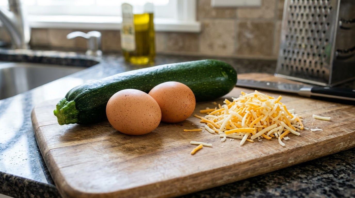 Tem 2 ovos e 1 abobrinha? A fritada de 3 ingredientes que fica pronta em uma frigideira só