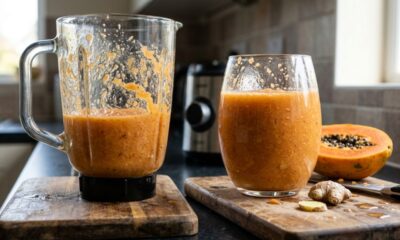 Mamão e gengibre no liquidificador: para que serve a combinação e por que tanta gente toma pela manhã