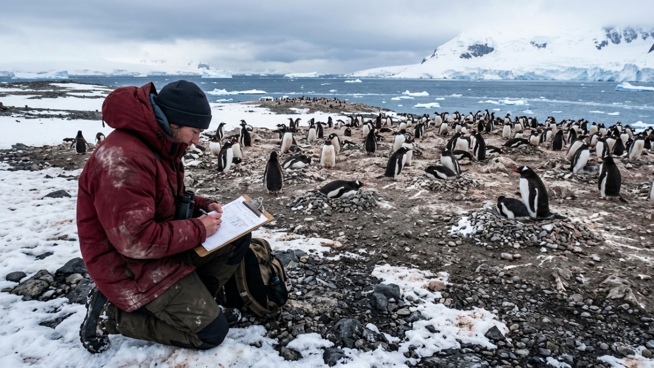 Organização recruta pessoas para passar 5 meses contando pinguins na Antártida, com salário de até R$ 13,6 mil mensais, alimentação e hospedagem incluídas