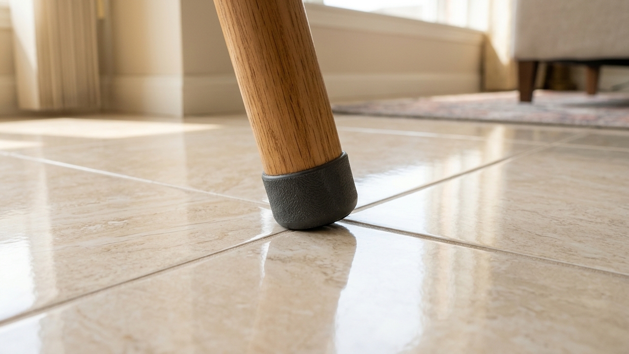 Moradora usa acessório de R$ 30 nos pés das cadeiras e descobre o segredo simples para arrastar os móveis sem nunca riscar o piso da sala