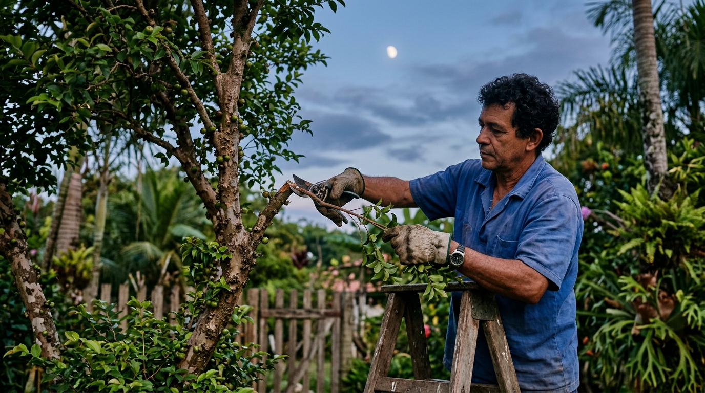 Quais são os melhores dias de outubro para podar uma árvore frutífera, de acordo com o calendário lunar?