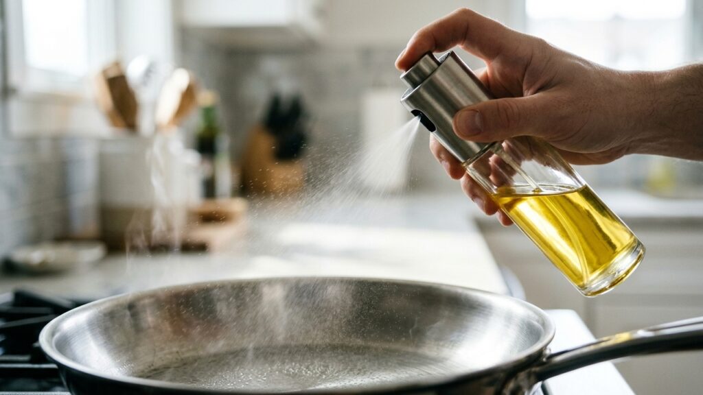 Adeus comida encharcada de gordura: o acessório de cozinha de R$ 25 que borrifa óleo na medida exata na Airfryer