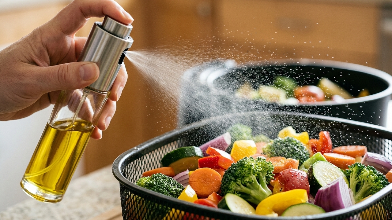 Adeus comida encharcada de gordura: o acessório de cozinha de R$ 25 que borrifa óleo na medida exata na Airfryer