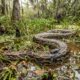 Uma píton gigante de 4,8 metros foi solta na natureza com com um dispositivo de rastreamento, cientistas esperam que seus movimentos revelem esconderijos de outras pítons que ameaçam a fauna local