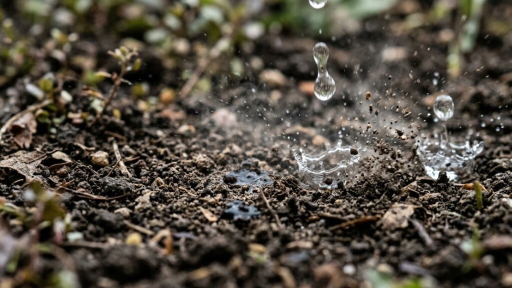 O cheiro de terra molhada que sentimos quando começa a chover é produzido por bactérias do solo, e o nariz humano consegue detectá-lo em quantidades minúsculas
