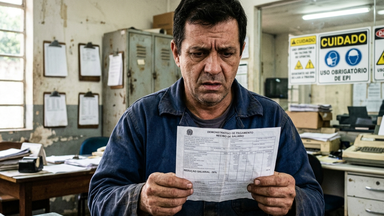 Empresa corta 30% do salário de trabalhador alegando crise financeira e tribunal anula a medida condenando ao pagamento de R$ 18 mil