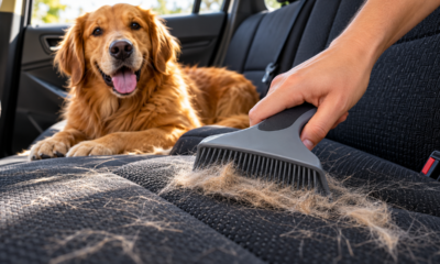 Como tirar pelos de cachorro dos bancos do carro sem passar horas esfregando o tecido e quais ferramentas ajudam a remover até aqueles fios que ficam presos nas fibras
