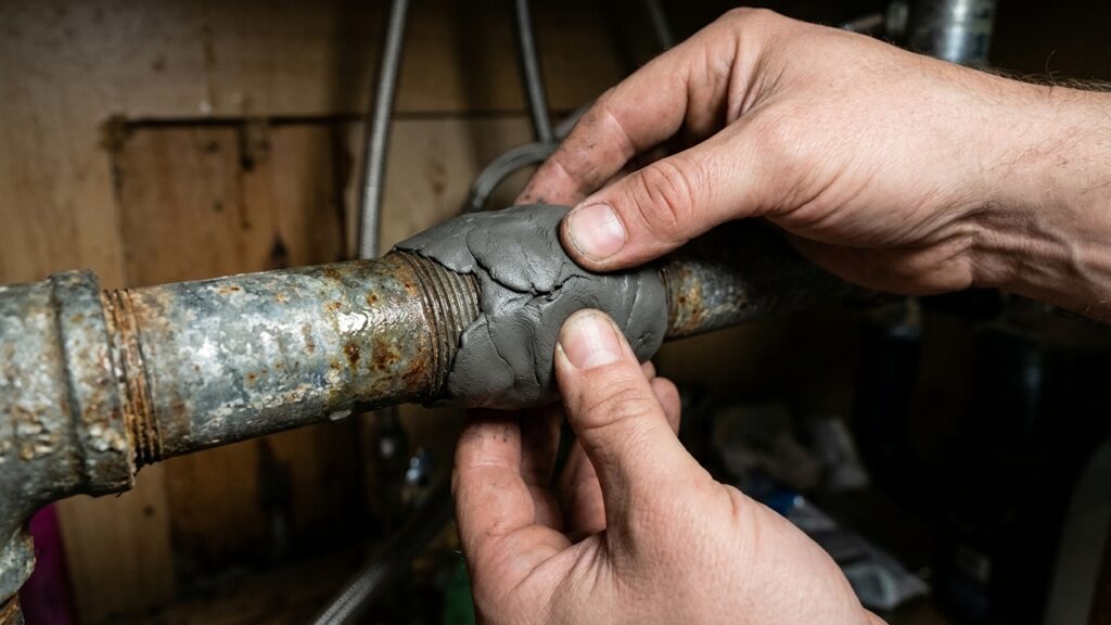 O material de R$ 20 que você deve ter na gaveta para tapar furos em canos e trincas no piso sem precisar quebrar nada na emergência