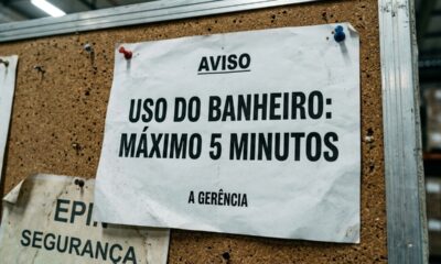 Empresa restringe idas ao banheiro a apenas 5 minutos por turno e Justiça condena estabelecimento a pagar R$ 50 mil em danos morais