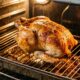 Chefs de cozinha afirmam: "Para a pele do frango ficar crocante, não leve a ave úmida direto ao forno, deixe a superfície secar antes de assar"