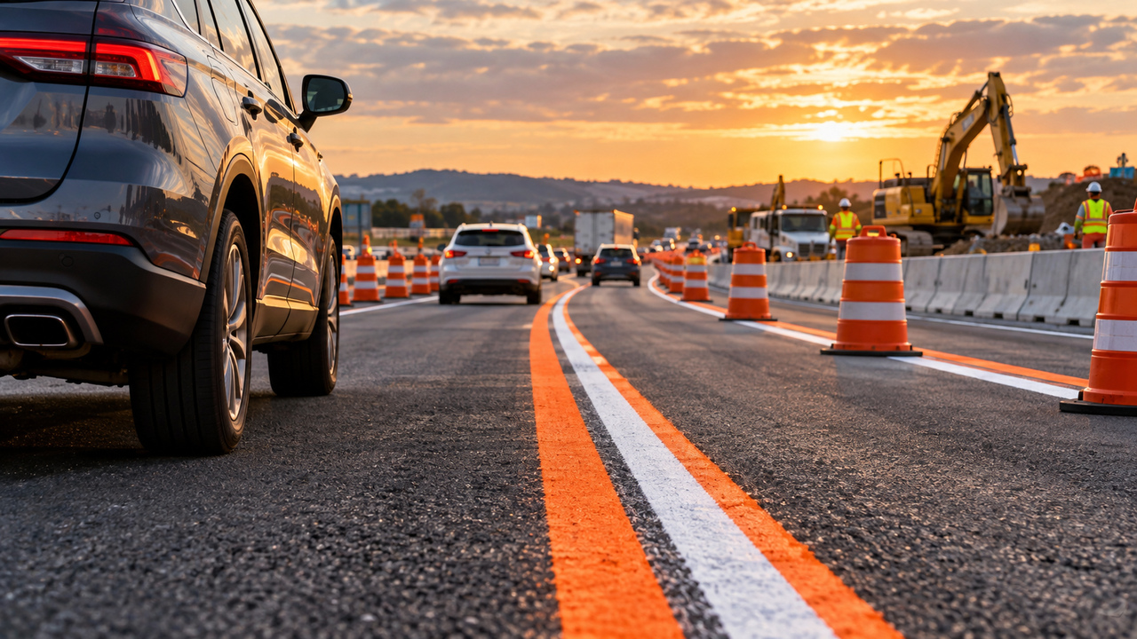 Faixas laranja e brancas estão surgindo nas rodovias e podem evitar acidentes graves: entenda por que essa nova sinalização ajuda os motoristas a não se confundir em trechos em obras