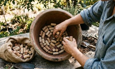Colocar rolhas de cortiça no fundo do vaso: para que serve o truque e por que ele ajuda a drenar a água e deixa o vaso mais leve