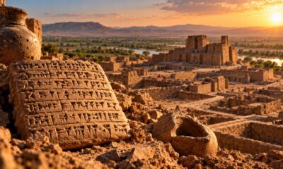 Arqueólogos encontram uma antiga cidade escondida sob séculos de sedimentos e revelam como os vestígios preservados podem reconstruir a rotina de uma civilização esquecida
