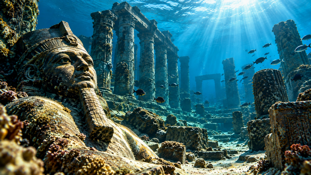 Mais de 1.600 anos depois, arqueólogos localizam uma verdadeira “cidade fantasma” escondida sob as águas do Mediterrâneo e descobrem seus segredos