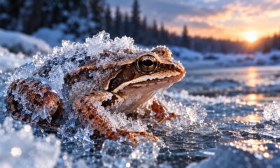 O animal que consegue sobreviver congelado durante o inverno e retoma suas atividades quando as temperaturas voltam a subir