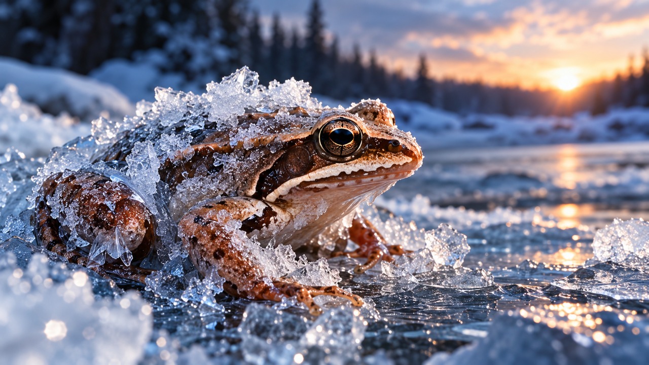 O animal que consegue sobreviver congelado durante o inverno e retoma suas atividades quando as temperaturas voltam a subir