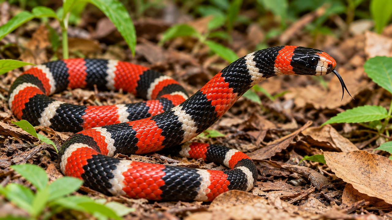 Muita gente mata a cobra-coral por medo, mas poucos sabem o papel que ela desempenha ao controlar roedores, lagartos e outros animais que fazem parte do ecossistema