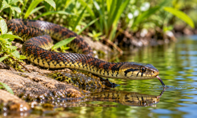 Muita gente mata a cobra-d’água por medo de ser perigosa, mas poucos sabem o papel que ela desempenha ao controlar pequenos animais perto das casas
