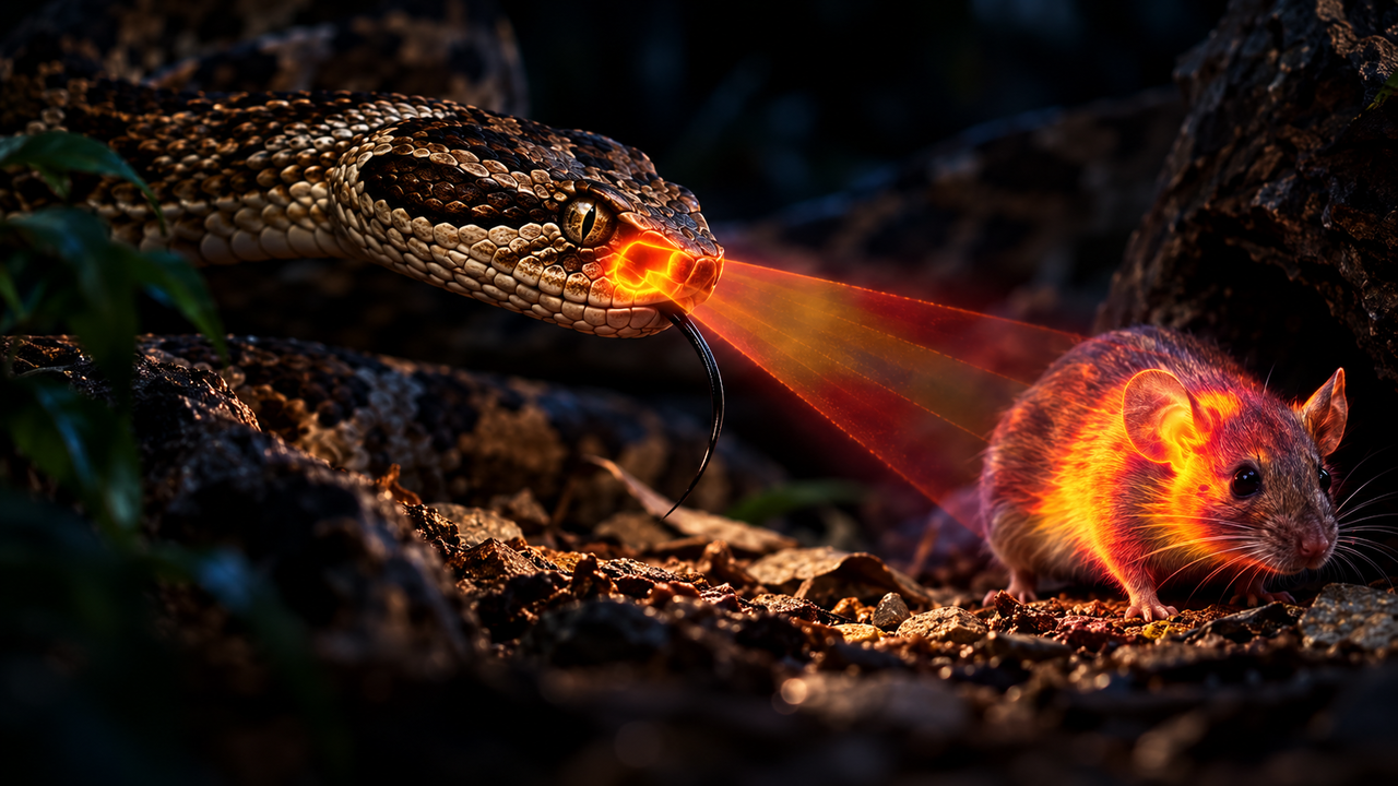 Cobras que parecem comuns escondem um dos sentidos mais impressionantes da natureza e conseguem localizar suas presas mesmo quando a escuridão torna a visão praticamente inútil