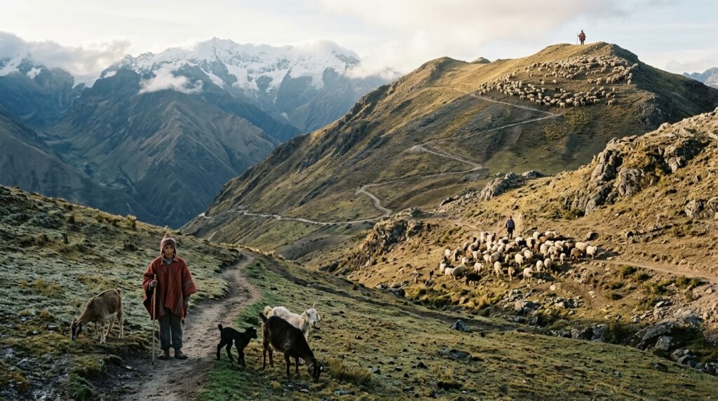 Alfonso, um criador de gado a 4000 metros de altitude, passou de trabalhar para outros a criar quase 200 cabras: "Minha filha é minha força motriz e a razão para continuar"