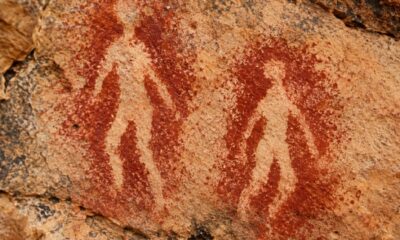Arqueólogos encontram 2 figuras humanas pintadas com moldes em abrigo rochoso da África do Sul e identificam técnica artística nunca documentada na regiãoarqueologia, ciencia, historia
